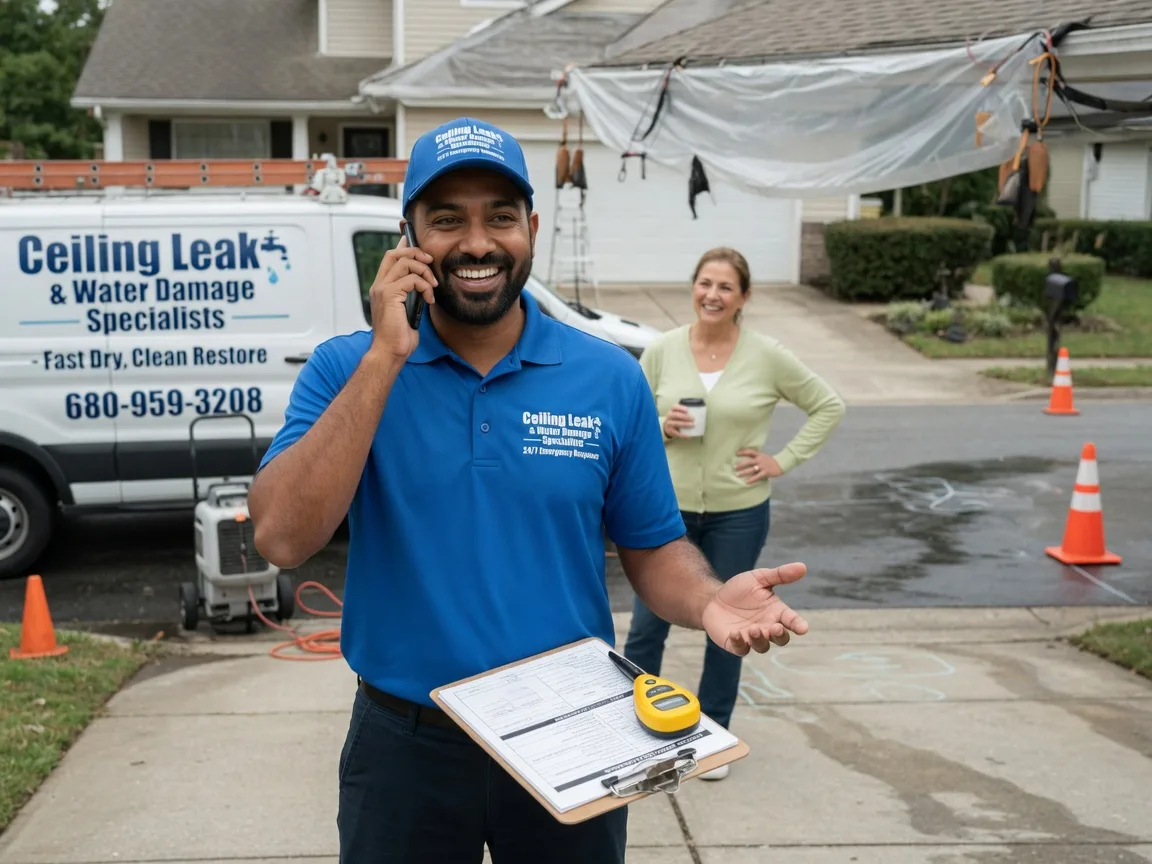 Ceiling Leak Cleanup Villa Ridge, IL FAQs